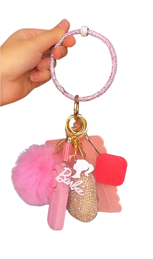 🎀 LIMITED EDITION Pink Inspired Blingy Bluetooth Keychain – Sparkle & Function!