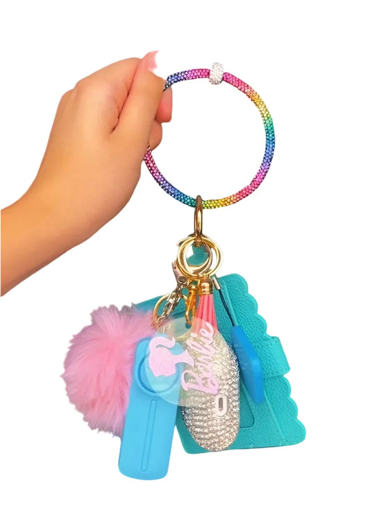 💎 LIMITED EDITION Cotton Candy Inspired Blingy Bluetooth Keychain – Stylish & Smart!
